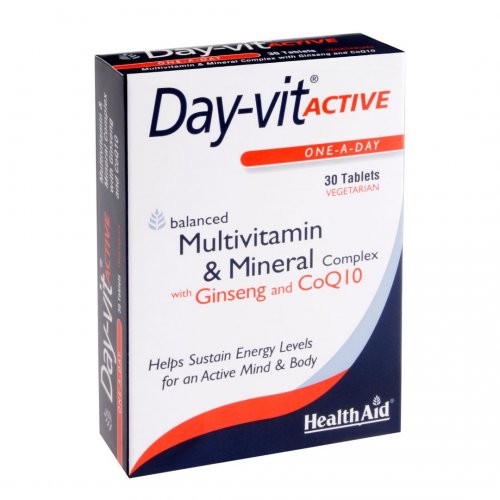 Health Aid Day-Vit Active, 30 ταμπλέτες
